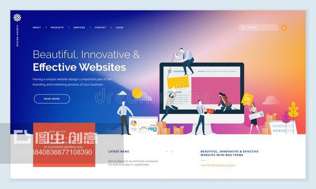 創(chuàng)意網(wǎng)站模板設(shè)計Creative website template design