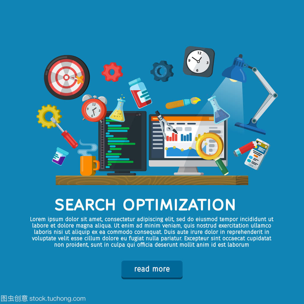 Web 設計插圖與圖標。創(chuàng)建網站的概念。編程和編碼。網站開發(fā),網頁設計。現代平面設計中的 Web 橫幅,網站元素。矢量圖